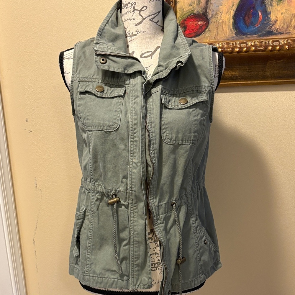 Ashley By 26 International Olive Utility Vest